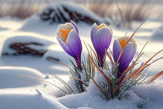 Fr&uuml;hlingsboten Krokus, ki generated