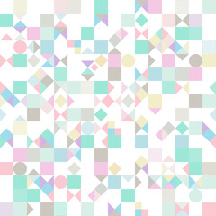 Modern geometric abstract shape in minimal style.pastel design.