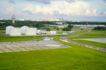 Aerial view of beautiful city of Tampa, Florida	