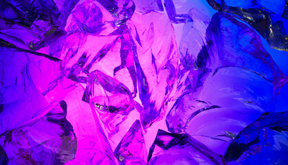 purplish blue ice for background. blue and pink lilac ice texture for product
