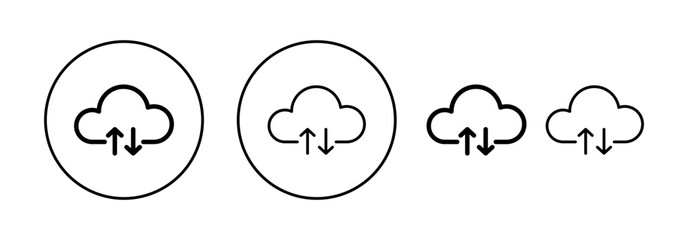 Cloud icon vector for web and mobile app. cloud sign and symbol