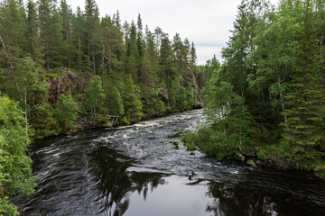 Fototapeta na wymiar The Pierri Karhunkierros Trail in Oulanka National Park, Lapland, Finland