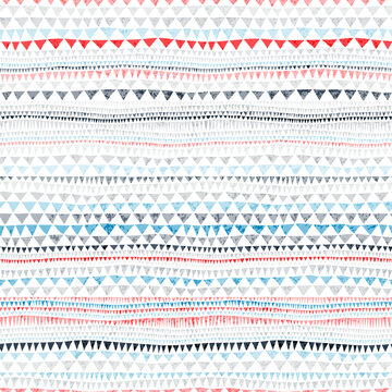 Seamless striped pattern. Multicolored horizontal lines. Vector illustration.