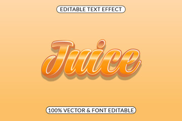 Easily editable juice text effect