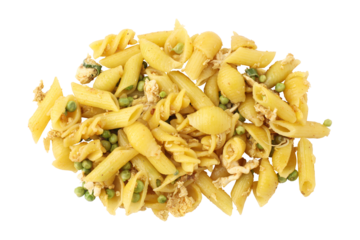 Tasty delicious pasta isolated on transparent background	
