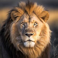 portrait of a lion