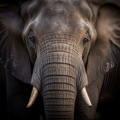 close up of an elephant