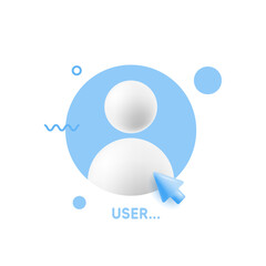 3D Add user icon. Create group symbol. New profile account. People icon and plus. Avatar, human, person, people icon. Trendy and modern vector in 3d style