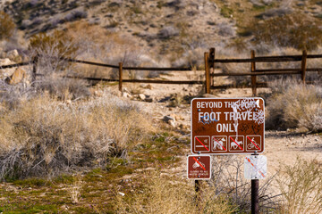 Vandalized Sign at the Big Morongo Canyon Preserve