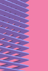 minimalist abstract architecture vector graphic 