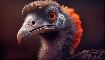 Dopey and goofy dodo bird, extinct bird with a modern look recreated by generative AI