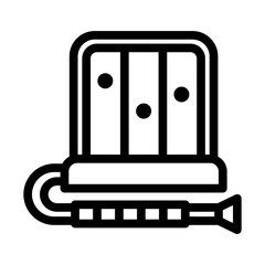 spirometer line icon illustration vector graphic