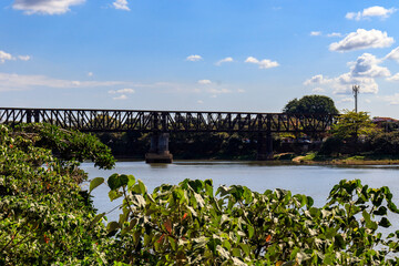 River, bridges and buildings, Campos dos Goytacazes