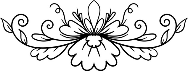 Black border ornaments illustration