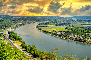 Fototapeta premium Erpel, Erpeler Ley, Deutschland 