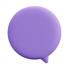 Speech Bubble. Talk bubble. Cloud speech bubbles collection. 3D Rendering