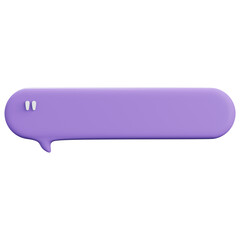 Speech Bubble. Talk bubble. Cloud speech bubbles collection. 3D Rendering