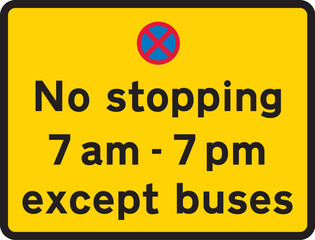 Bus and cycle signs REF2023002 – Road traffic sign images for reproduction - Official Edition