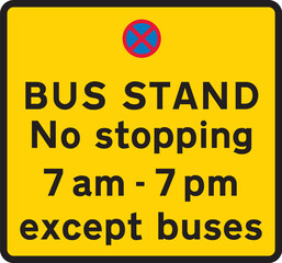 Bus and cycle signs REF2023001 – Road traffic sign images for reproduction - Official Edition