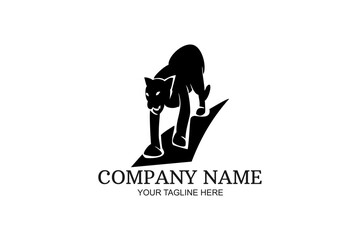 Panther animal Company Logo Vector Illustration. Suitable for business company, modern company, etc.