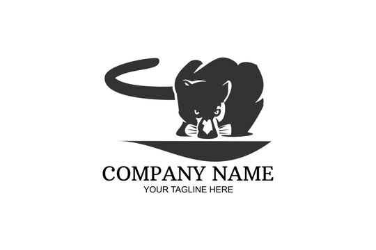 Panther animal Company Logo Vector Illustration. Suitable for business company, modern company, etc.