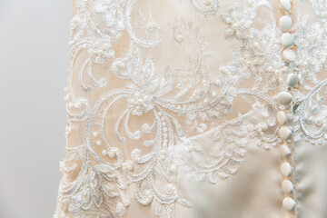 white lace dress detail 