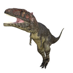 Mapusaurus dinosaur isolated 3d render