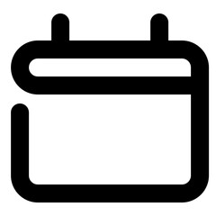 Obraz premium Calendar line icon