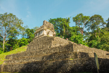 Hermosa fotografía de las Ruinas Mayas en Palenque, Chiapas.