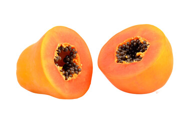 papaya slice on transparent png