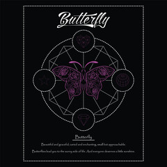 butterfly streetwear design for t shirt, hoodie