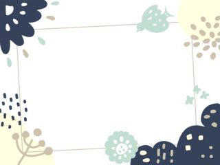 てがきでかわいい北欧柄の背景バナー