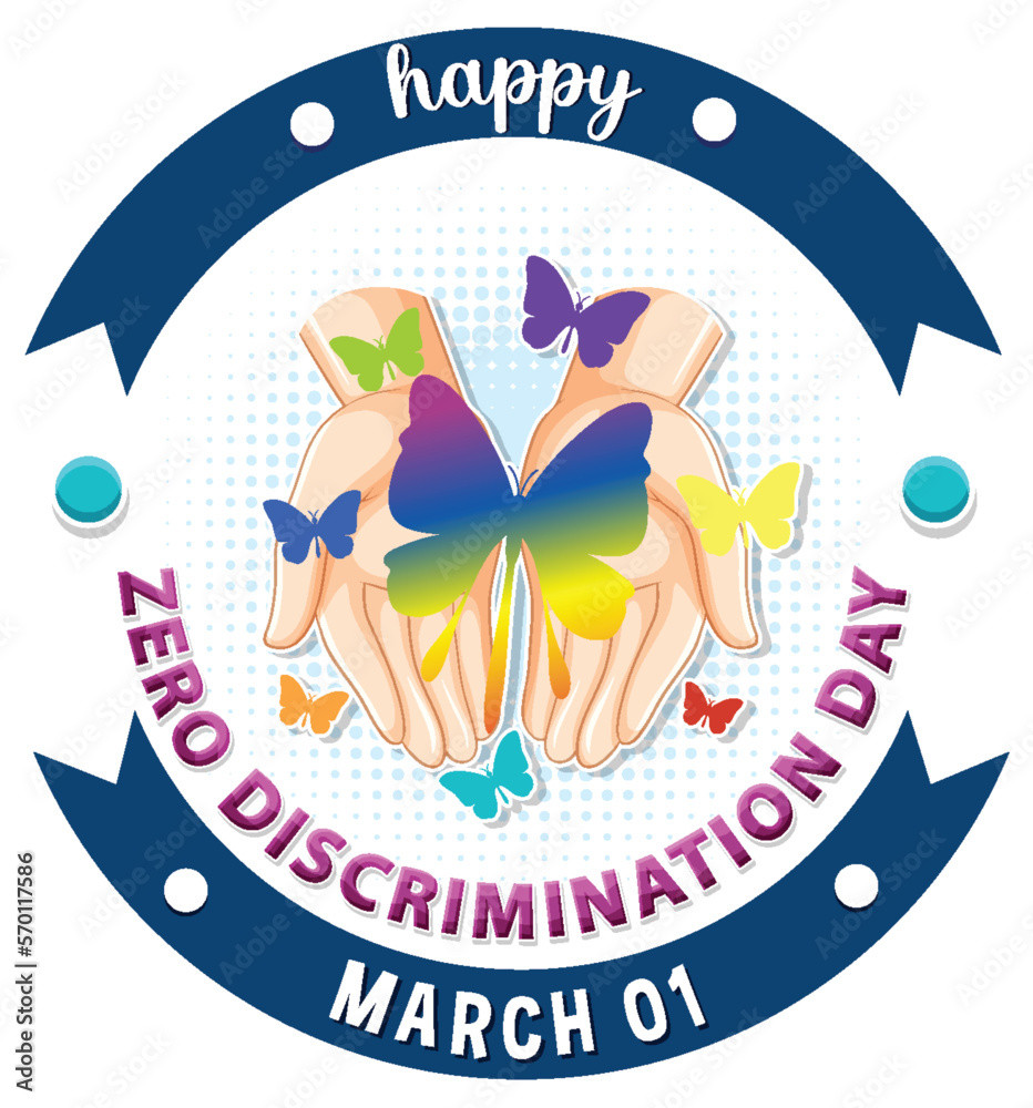 Canvas Prints Zero discrimination day banner design