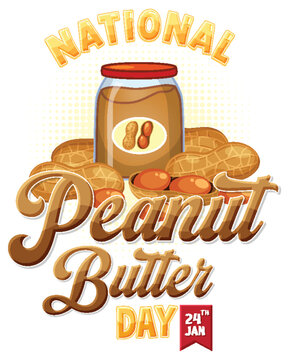National Peanut Butter Day Banner Design