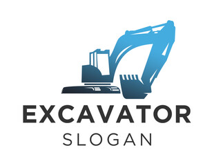 Logo design about Excavator on a white background. created using the CorelDraw application.