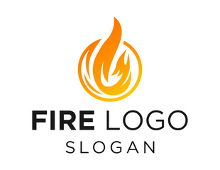 Logo design about Fire on a white background. created using the CorelDraw application.