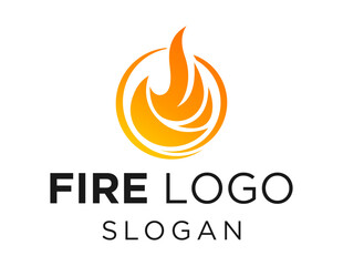 Logo design about Fire on a white background. created using the CorelDraw application.