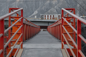 Pedestrian Bridge in Monterrey City, Nuevo Leon