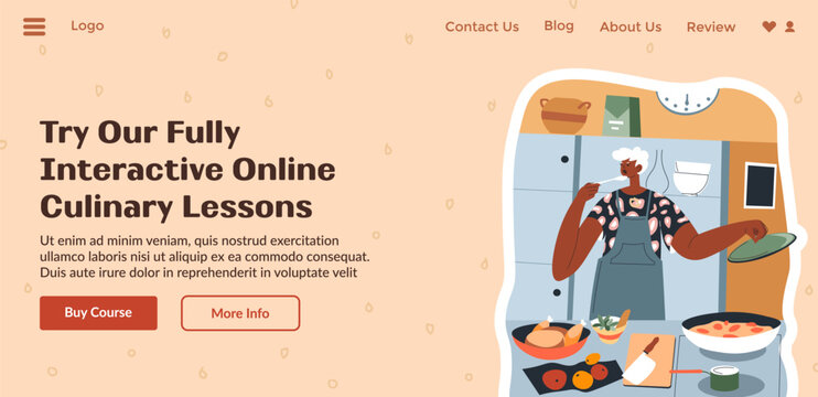 Try our fully interactive online culinary lessons