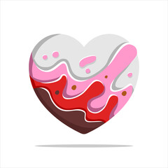 Vector love heart illustration