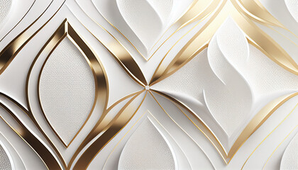 Exploring the Majestic Beauty of White and Gold Textures