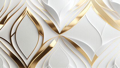 Exploring the Majestic Beauty of White and Gold Textures