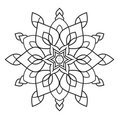 Elegant Simple Mandala Flower Design. Easy mandala art
intricate lines patterns wall art, invitations, branding,  designs, basic mandalas Coloring Book page, adults, seniors, beginners, drawing