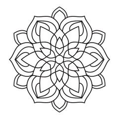 Elegant Simple Mandala Flower Design. Easy mandala art
intricate lines patterns wall art,...