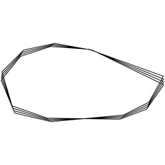 Abstract Geometric Black Line