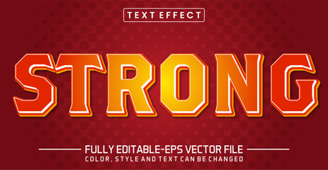 Strong text editable style effect
