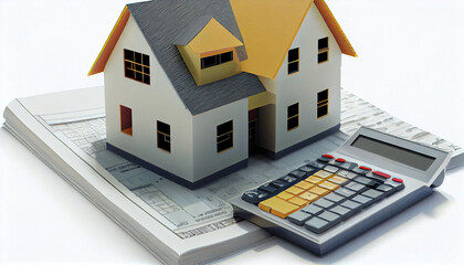 Real Estate Insurance On Desk concept background