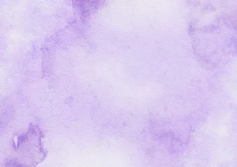 Gordijnen Abstract art purple watercolor stains background on watercolor paper textured for design templates invitation card © Anlomaja