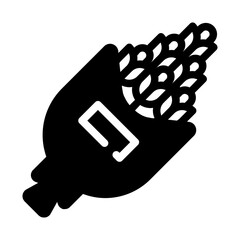 Bouquet glyph icon