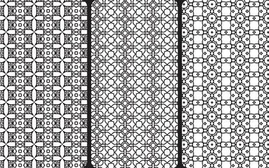 These are the Abstract arabesque seamless pattern
